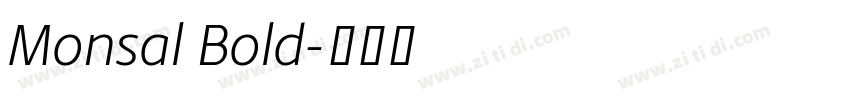 Monsal Bold字体转换